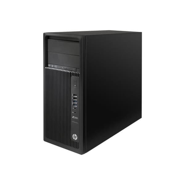 HP Workstation Z240 MT 1 x Xeon E3-1245V6 - 3,7 GHz RAM 8 GB SSD 256 GB DVD-brännare HD Graphics P630 GigE Win 10 Pro 64 bitar... Svart
