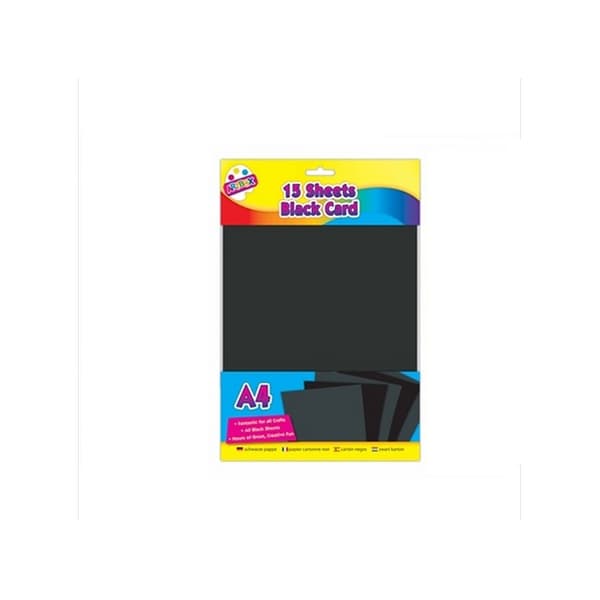 ArtBox A4 Card (Pack of 15) Black One Size