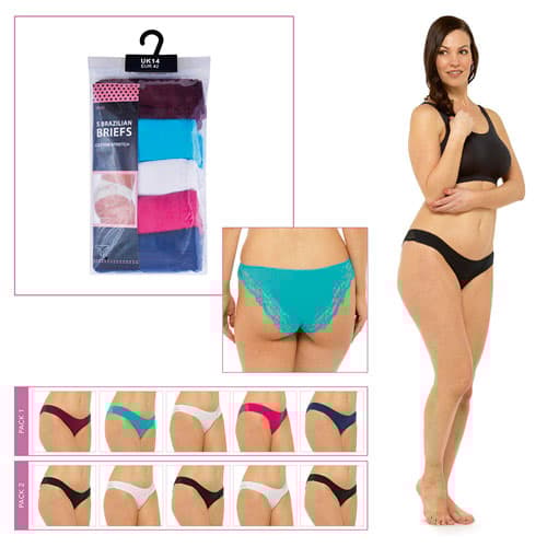 Trosor-damer brasilianska trosor (paket med 5st)