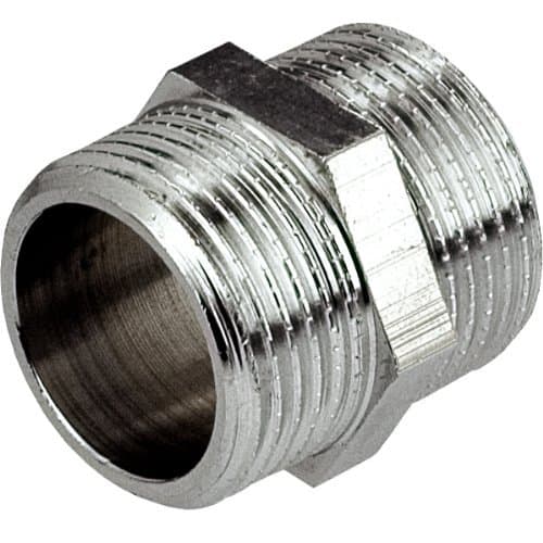 Forkromet messingnippel 1/2”