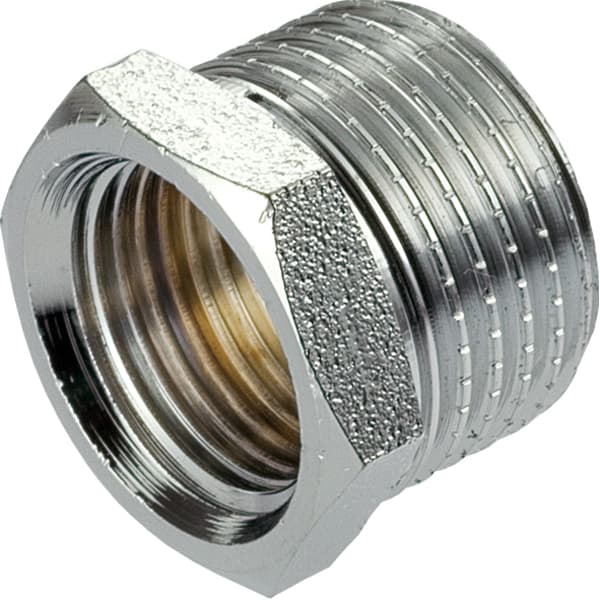 Förkromad mässingsreduktion 1/2x 3/8”