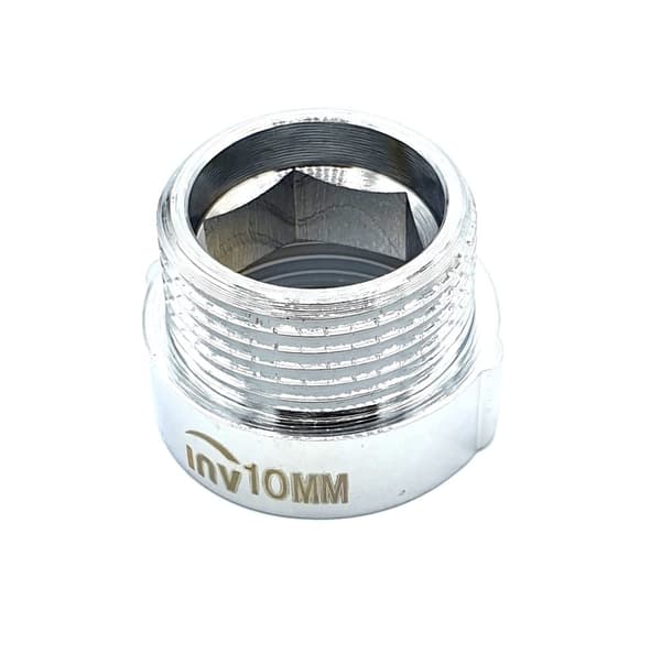 Forlænger i forkromet messing 3/4"" 10 mm