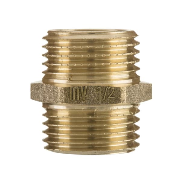 Mässingsnippel 3/4"" M/M