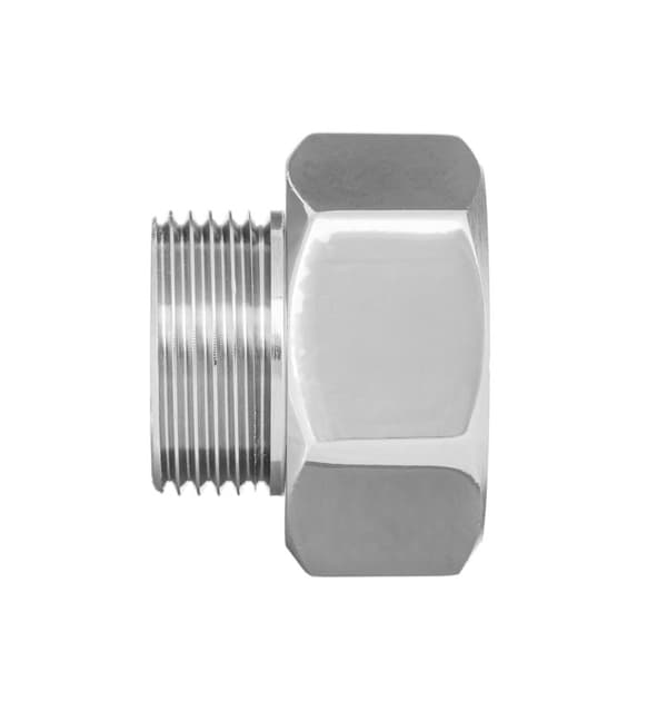 Forkromet messing reduktionskobling 3/4"x1/2" GW/MZ