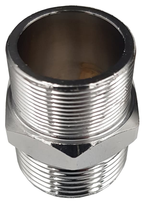 Forkromet messingnippel 3/4"" M24 M24