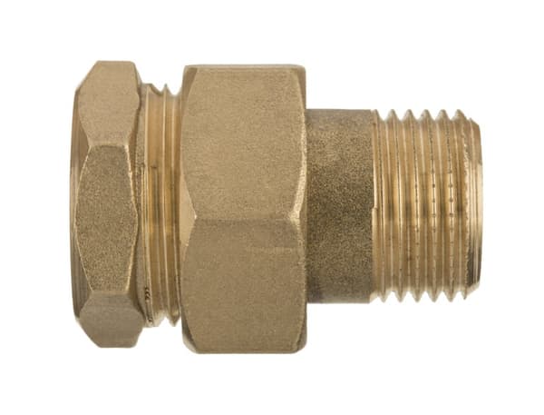 Messing lige skrue 3/4"