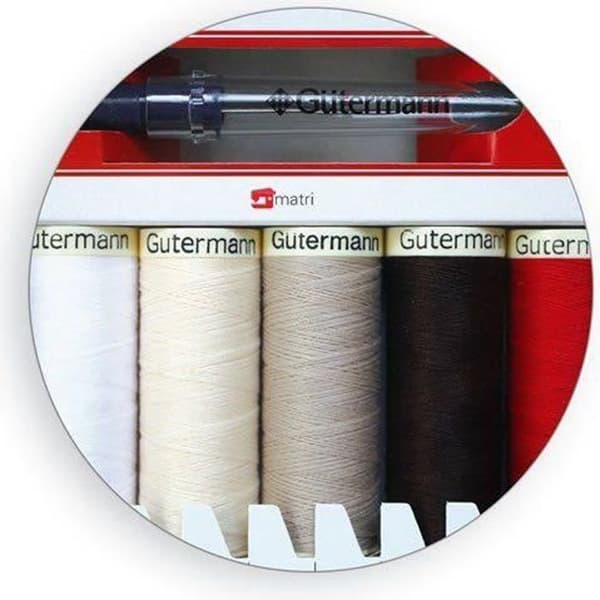 Gutermann 11 x 100 m 100 procent polyester sys alla trådkit - 734578
