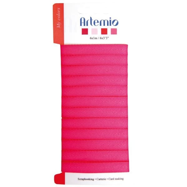 Ruban - ARTEMIO - Fuchsia - Kreativt tillbehör - Idealisk för dina skapelser - Färg rosa