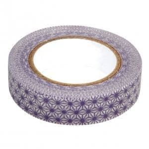Washi tape stjärnor vit - lila …