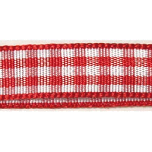 Fyrkantigt band - Röd - 9,5 mm - 10 m - Rayher