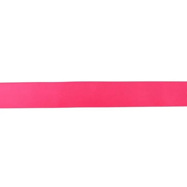 Grosgrainband - MegaCrea DIY - Fluorescerande rosa - 3 cm - Fosforescerande - Presentförpackning