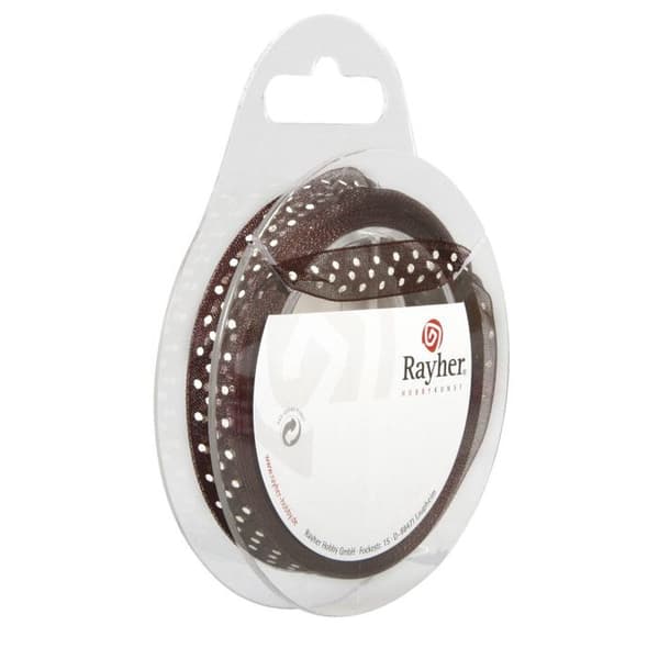 Organdy band - RAYHER - Vit - 10 mm - 10 m