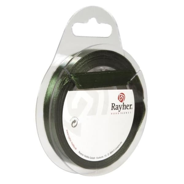 Satinband - Antikgrön - 10 mm - 10 m - Rayher