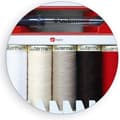 Miniatyrbild 1 av 2: Gutermann 11 x 100 m 100 procent polyester sys alla trådkit - 734578