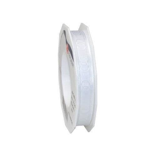 Presentera Satinband Dekoration Motiv Allianser Vit 15 mm 20 m - 3571520-601