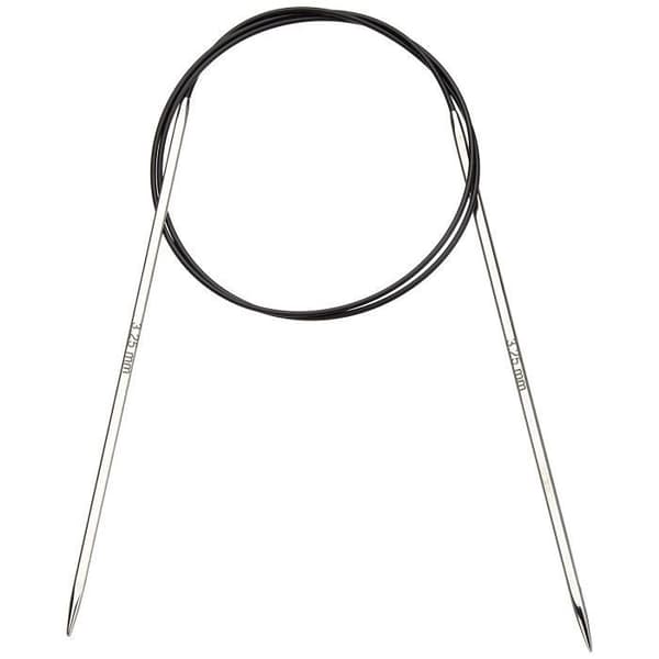 KnitPro 80 cm x 3,25 mm Nova Cubics Glänsande mässing fasta rundstickor - KP12194
