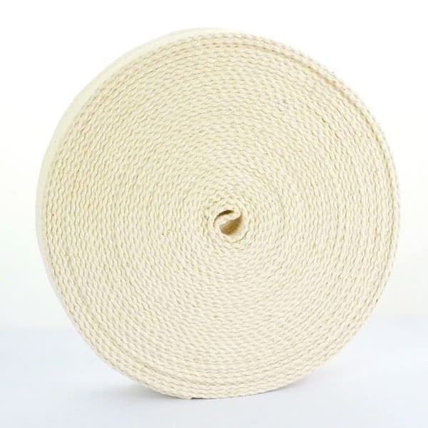 Ribbonwork - spole med Trimz-band - Trimz300 - 10 m rulle med 25 mm ecru bomullsband, Ecru, 10m x 25mm, Set pieces