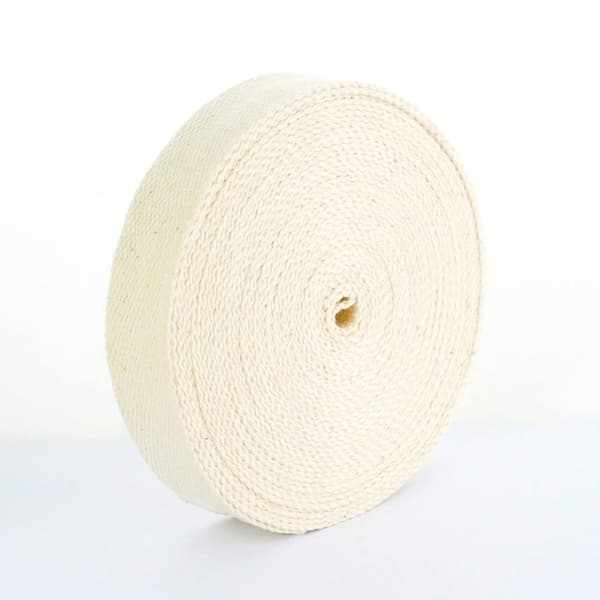 Ribbonwork - spole med Trimz-band - Trimz300 - 10 m rulle med 25 mm ecru bomullsband, Ecru, 10m x 25mm, Set pieces