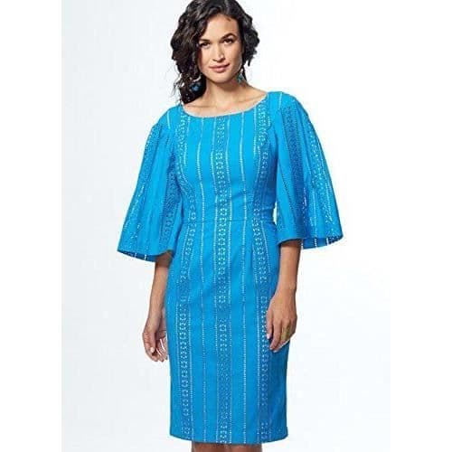Vogue Patterns Eyelet Tyg Klänningar, flerfärgade, storlekar 614 - 9239A5