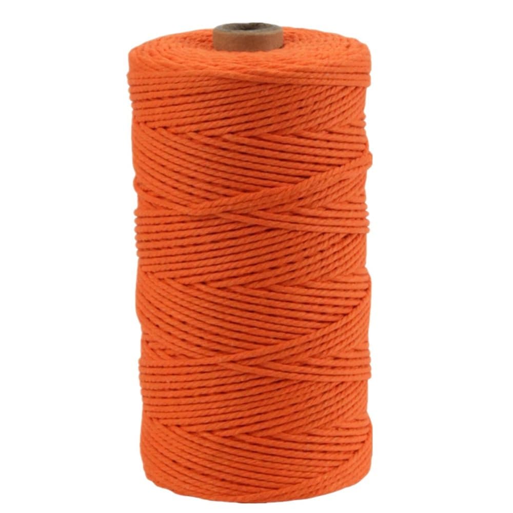 Bomullssnöre 1 rulle Orange 100 m/2 mm