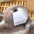 Miniatyrbilde 4 av 9: INF Eterblå, håndstrikket mohairgarn