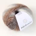 Miniatyrbilde 1 av 9: INF Eterblå, håndstrikket mohairgarn