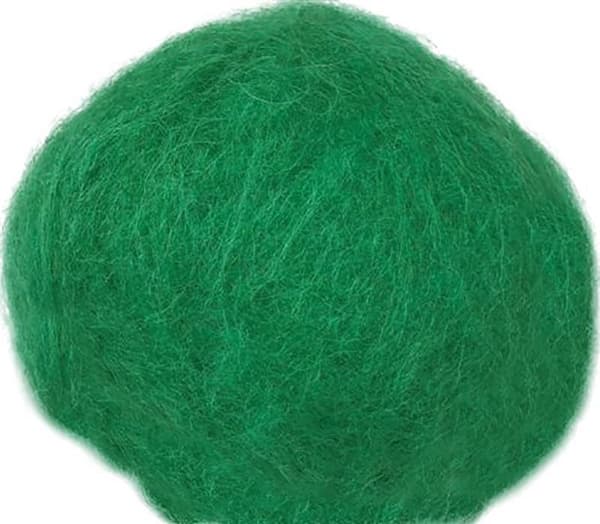 Kardad ull 250g grön
