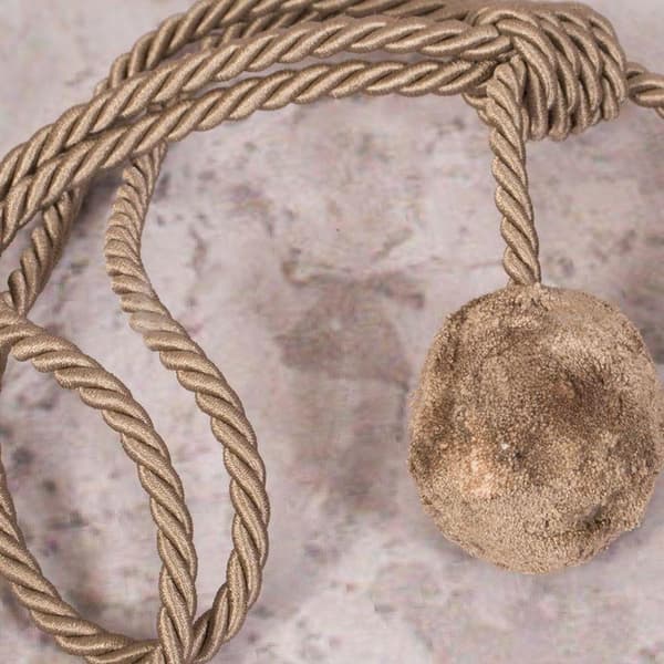 DEKORATIV REB ANGELA 50 CM MØRK BEIGE