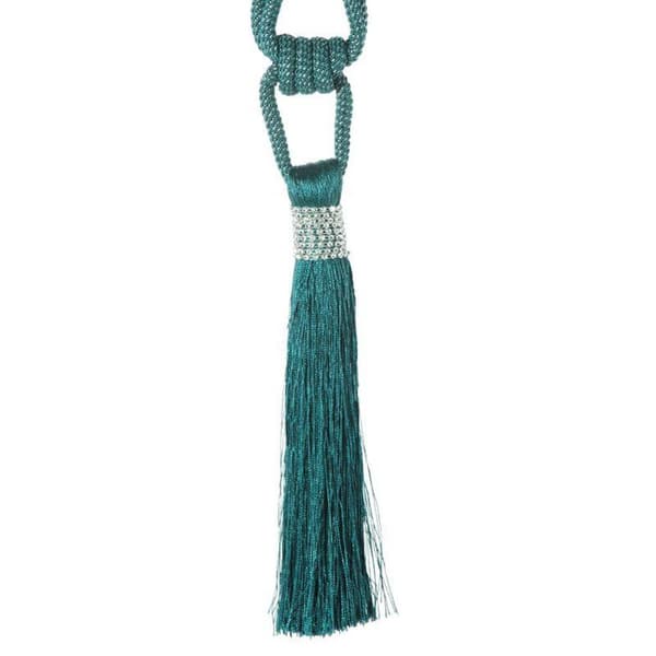 DEKORATIV REB GLORIA 65 CM MØRK TURKIS