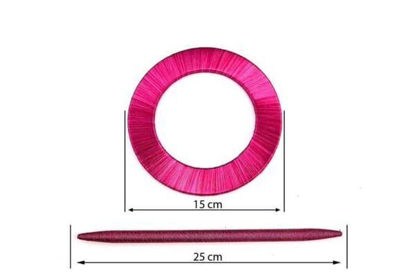 DEKORATIV PIN 015 FI 15 CM MAGENTAH