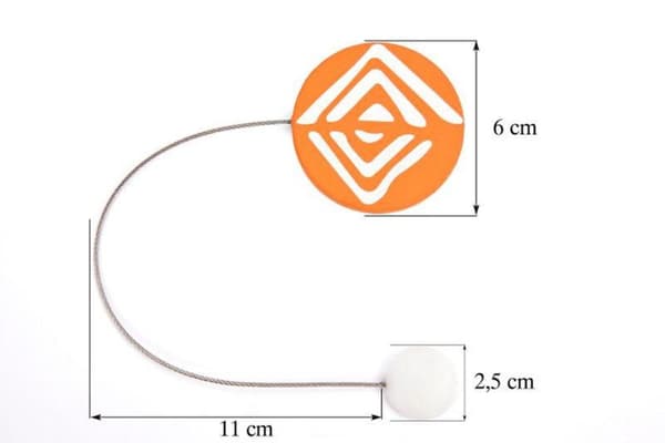 DEKORATIV PINK MED MAGNET ORANGE
