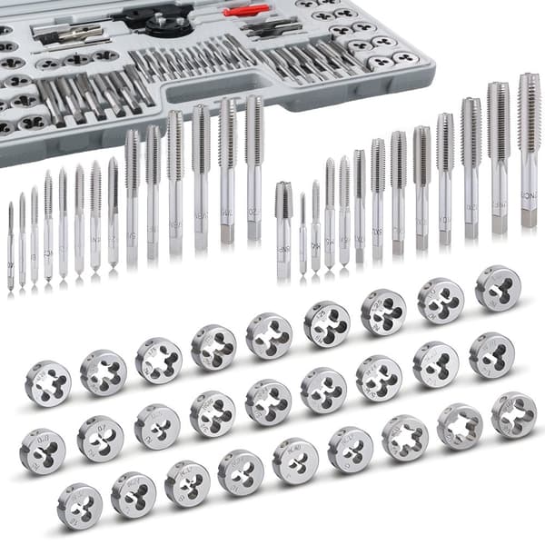 Tap & Die Set, 60 Delar, Precision Skärverktyg