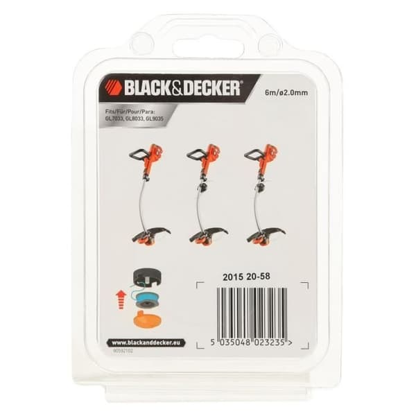 BLACK & DECKER Reflexspole 6m 2mm tråd