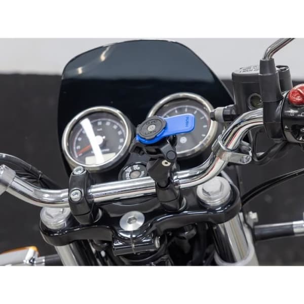 Stöd för motor med gängstång - QUAD LOCK - Svart - Justerbar till 135 grader - Elegant design - Säker montering