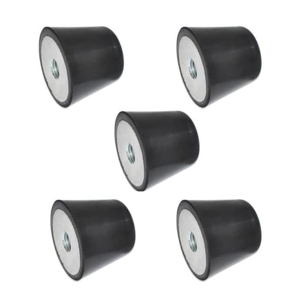 Tigfilet Ganter normelement - GN 253-25-M6-55 - med inre gänga Svart d1: 25 mm Gänga d2: M6