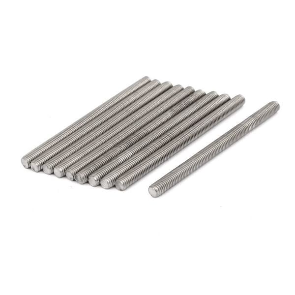 Torrstång SOURCING MAP 10Pcs M5x70mm rostfritt stål 304 helt gängad stång pluggar