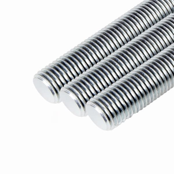 Gängstång M30 x 1000 mm, hållfasthetsklass 8.8 av stål, DIN 976, 5 stycken