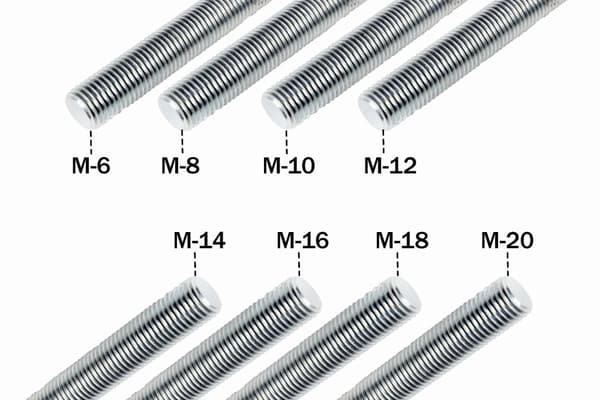 Gängstång M16 x 1000 mm, hållfasthetsklass 4.8 av stål, 1 styck