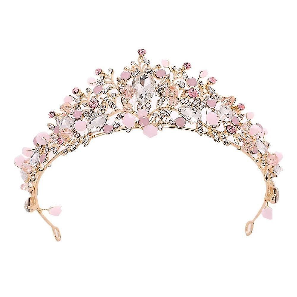 Flickor Crystal Tiara Princess Costume Crown Pannband