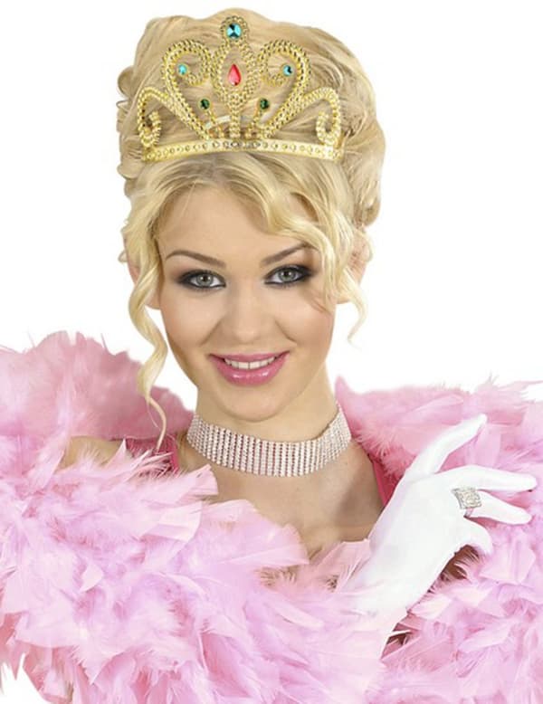 gylden dronning tiara.Size-One size