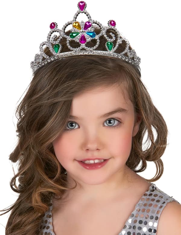 Prinsessdiadem med infattning.Size-One size