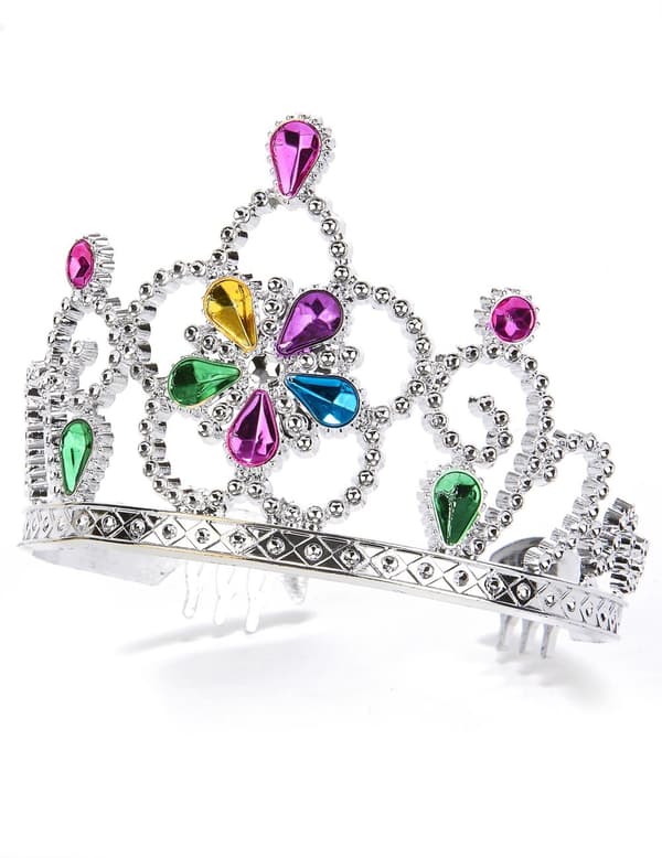 Prinsessdiadem med infattning.Size-One size