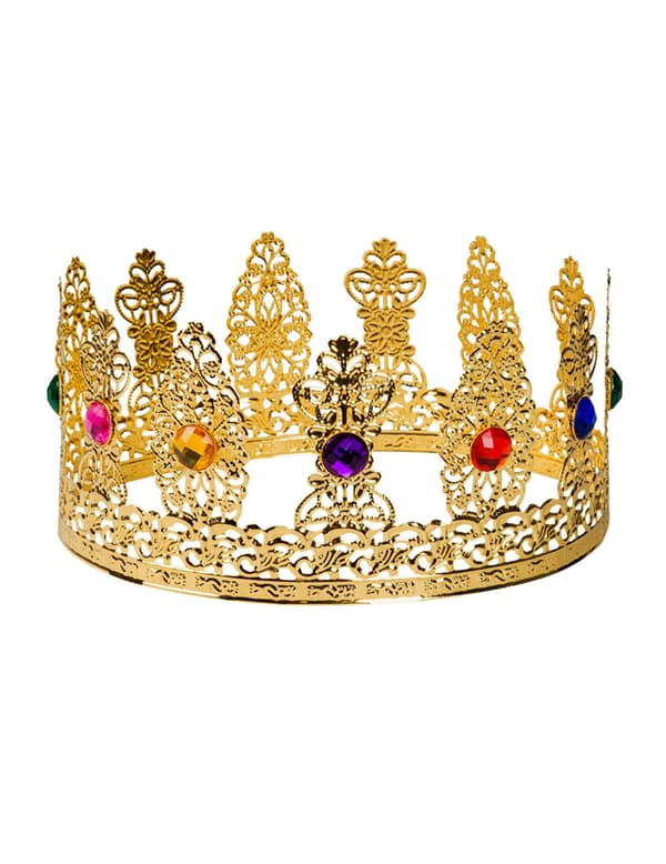 Voksen dronningekrone med rhinestones.Size-One size