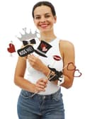 Miniatyrbild 1 av 2: P'TIT Clown re23274 - Set fotobås 12 delar Alla hjärtans dag