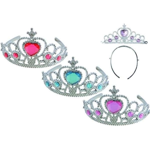 Prinsessdiadem i Plast - 3 Assorterande Modeller