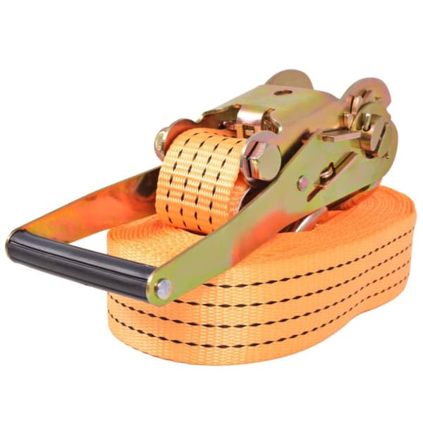 vidaXL surringsbånd med skralde 10 stk. 2 ton 8 m x 50 mm orange