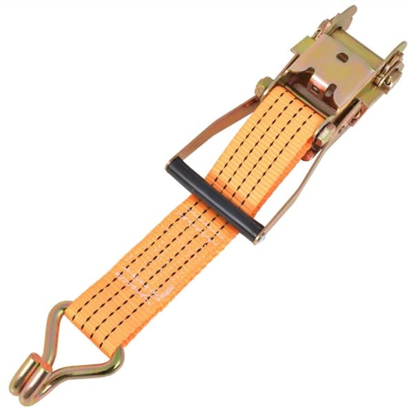 vidaXL Lastspännare 10 st 2 ton 8 m x 50 mm orange