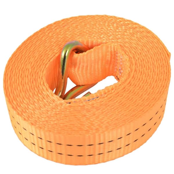 vidaXL Lastspännare med spärr 4 st 1 ton 6mx38mm orange