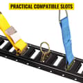 Miniatyrbild 6 av 8: 18st 5ft universell E-Track fästskena kit, med standard 1"x2.5" spår, hållbar, hög kompatibilitet, lätt att installera och använda