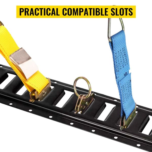 30st 8ft universell E-Track fästskena kit, med standard 1"x2.5" spår, hållbar, hög kompatibilitet, lätt att installera och använda
